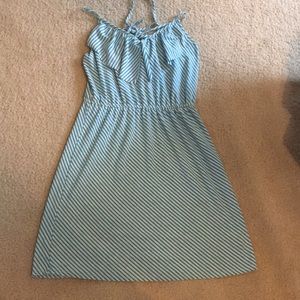 Blue and White Dress